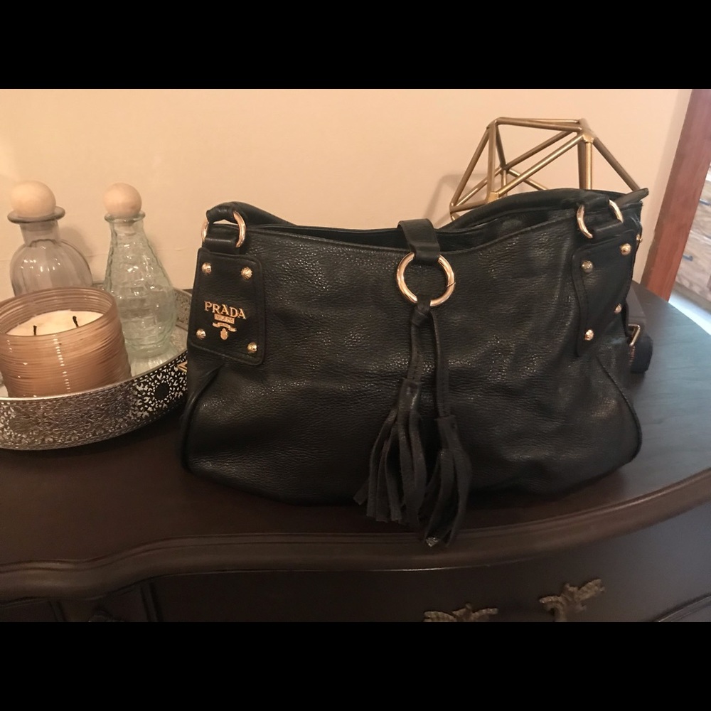 Authentic Prada black handbag